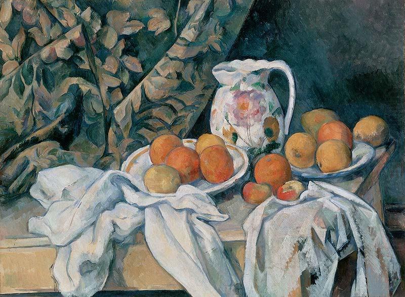Paul Cezanne Still Life with a Curtain china oil painting image